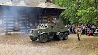Реконструкція бою  між бійцями УПА та НКВС.