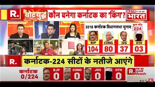 Karnataka Election Results 2023 LIVE | R Bharat पर सबसे तेज नतीजे | Karnataka Vote Counting LIVE