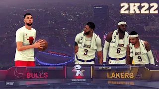 NBA 2K22 Los Angeles Lakers vs Chicago Bulls Full Highlights Gameplay Current Gen - PS5 | Realistic