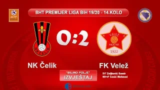 Izvještaj: BHT Premijer liga 19-20 / 14. kolo / NK Čelik - FK Velež 0:2