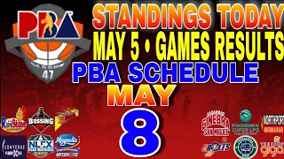 pba standings today May 6, 2024 | games results | games schedule may 8, 2024