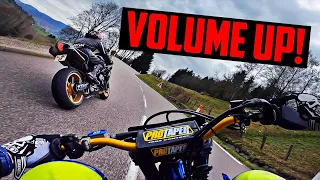 Husqvarna 501 vs Racebike | 4 STROKE SOUNDPORN