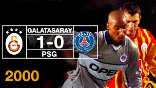 Nostalji Maçlar | 2000-2001 Şampiyonlar Ligi Sezonu Galatasaray 1 - 0 Paris Saint-Germain