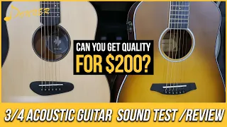 How Good Are These $200 Acoustic Guitars?  You'll Be Surprised!  Donner Sound Test/Review.