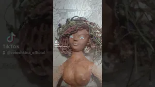 Процесс создания авторской куклы мулатки в смешанной технике