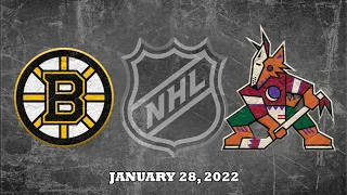 NHL Bruins vs Coyotes | Jan.28, 2022