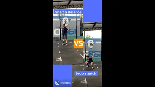 SNATCH BALANCE VS DROP SNATCH