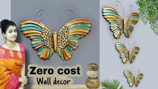 3D Metal Look 🦋 Butterfly Wall hanging | wall decoration ideas