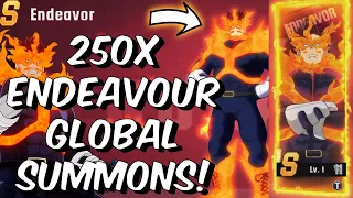 250x ENDEAVOUR GLOBAL SUMMONS!! THE PVE GOD ARRIVES!! - My Hero Academia: The Strongest Hero