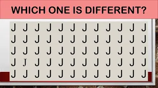 Find the Odd One Out | English Alphabets | How Fast Your Eyes Can See?