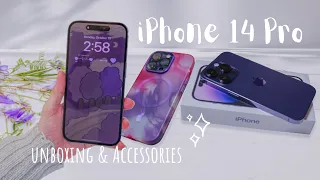 iPhone 14 Pro Deep Purple 💜 | Aesthetic ✨