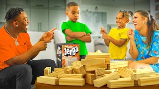 THE PRINCE FAMILY PLAYS JENGA!