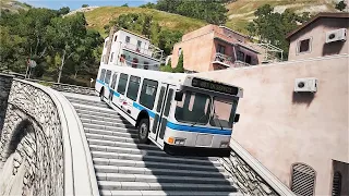 Caution! Cars vs stairs | BeamNG.drive