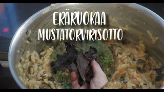 Erämaahan retkiruokaa - Mustatorvirisotto kalan kaveriksi