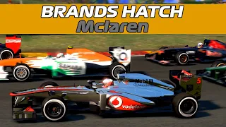 F1 2013 - CORRENDO em BRANDS HATCH de MCLAREN | Jogos Clássicos | #50K