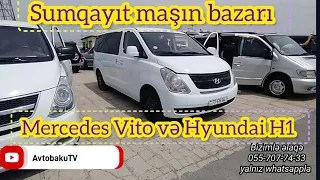 Sumqayıt maşın bazarı - Mersedes Vito Hyundai H1 Aprel ayının son çəkilişi @avtobakutv