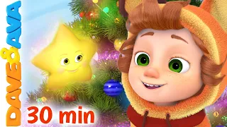 🎁 Twinkle Twinkle Little Star, Baa Baa Black Sheep & More Christmas Songs | Dave and Ava 🎁