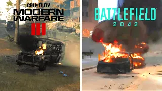 Call of Duty Modern Warfare III vs Battlefield 2042 - Direct Comparison! Attention to Detail