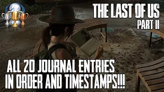 All 20 Journal Entries - Archivist Trophy [In Order, Timestamps] | The Last of Us Part II in 4K