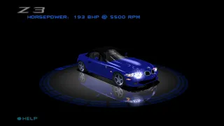 Need for Speed: High Stakes (PSX - DuckStation) Part 1: Intro + BMW Z3 (manual, "hood view")