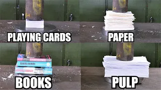 Which Is The Most Explosive Paper in Hydraulic Press? 150 Ton Hydraulic Press Test