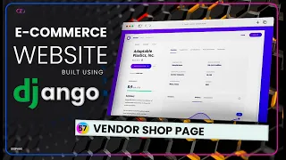 Vendor Shop Page In E-commerce Website using Django | EP. 57