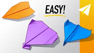 How to Make 3 EPIC Paper Airplanes by WORLD RECORD BREAKER John Collins