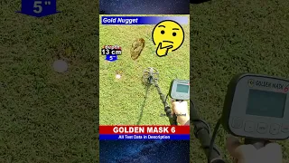 Golden Mask 6 🧐💰👍metal detector Real Test with a Gold Nugget #metaldetectors #shorts #goldenmask