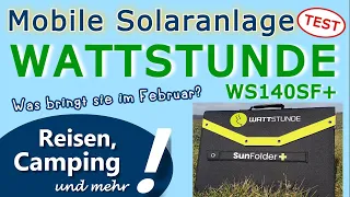 UPDATE zu Solartasche WATTSTUNDE WS140SF | Was bringt sie bei Sonne im Februar!? | Test