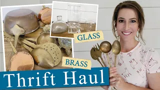 Thrift Haul• Flipping for Profit • Thrift Stores • Brass • Copper • Glass  • Books • DIY ideas