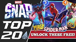 SERIES 3 FREE UNLOCK GUIDE | TOP 20 FREE CARDS IN JULY | Marvel Snap