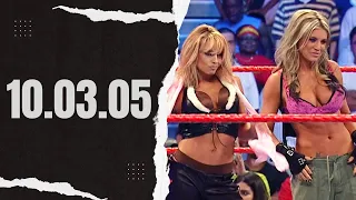 WWE Raw - 10.03.05 - Ashley & Trish Stratus vs Candice & Torrie & Victoria