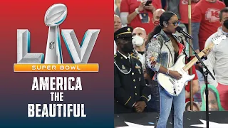 H.E.R. Sings America the Beautiful at Super Bowl LV