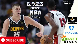 Best NBA Player Prop Picks, Bets, Parlays & Predictions Today Friday 6/9/23 June 9th | TRPN Picks