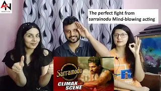 Allu Arjun Sarrainodu Movie Climax Scene Reaction |  Best Fight Scene of Allu Arjun Reaction