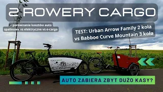 Masz dość kosztów utrzymania auta? - Test 2 rowerów cargo!