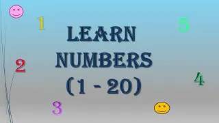 Learn Numbers with Pictures & English spelling | 1 to 20 |