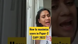 How to Maximize Score in Paper 2 CAPF 2022 | Divya ma'am | Shaurya Aur Vivek