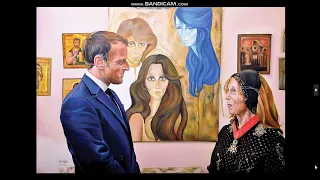 French President Emmanuel Macron visited  Fairuz at her Home.