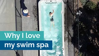 We bought a swim spa for fun, fitness and family time – and we love it!