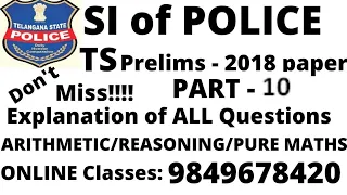 TS SI previous paper explanation/prelims 2018 explanation part-10