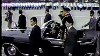 Presidente Pinochet- Llegada a Parada Militar 1989 Chile/Honores al Presidente
