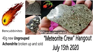 Meteorite Collecting Show & Tell: Bencubbinite, Erg Chech 002 Achondrite sale, Carbonaceous, Science