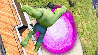 GTA 5 Random Portals #29 (Secret Location/Hulk Mission/Teleport Ragdolls)