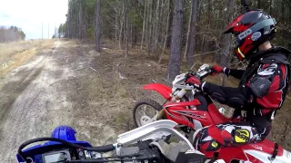 Yamaha Wr250f Vs. Honda Crf250x - GoPro Trail Ride