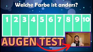 Augen TEST- Wie gut sehen deine AUGEN? ( 97% Scheitern diesen Test! )