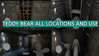 Granny 3 Teddy bear all locations ||Granny chapter 3 Teddy bear use and locations