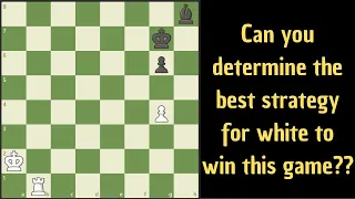 The right end game strategy will win this easy for white