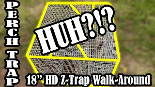 Bluegill Trap - Bream Trap - Pin Fish Trap - 18 inch HD Z-Trap Walk Around