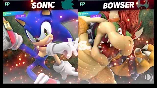 Super Smash Bros Ultimate Amiibo Fights   Request #10864 Sonic vs Bowser